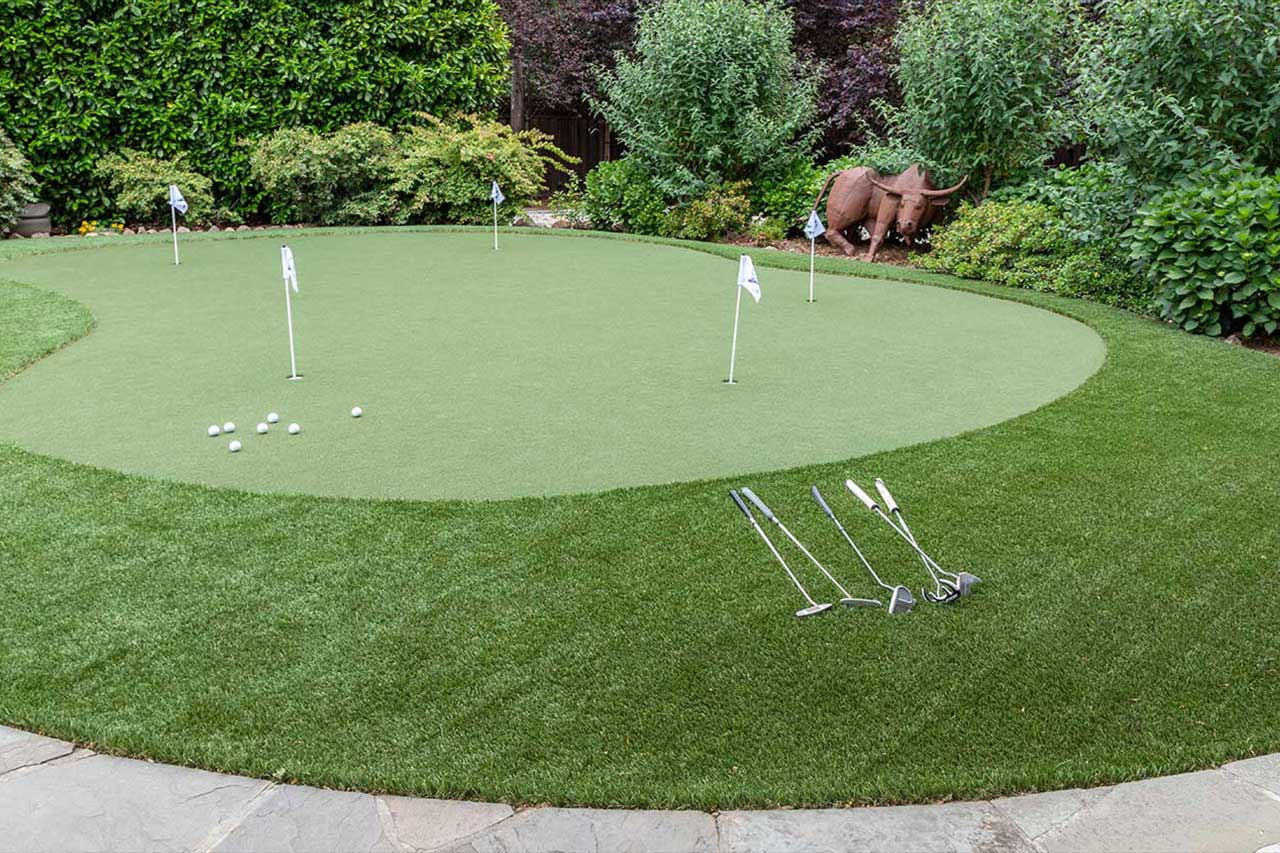 backyard putting green